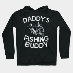 Kids Daddy's Fishing Buddy T-Shirt Young Fisherman Gift Shirt Hoodie